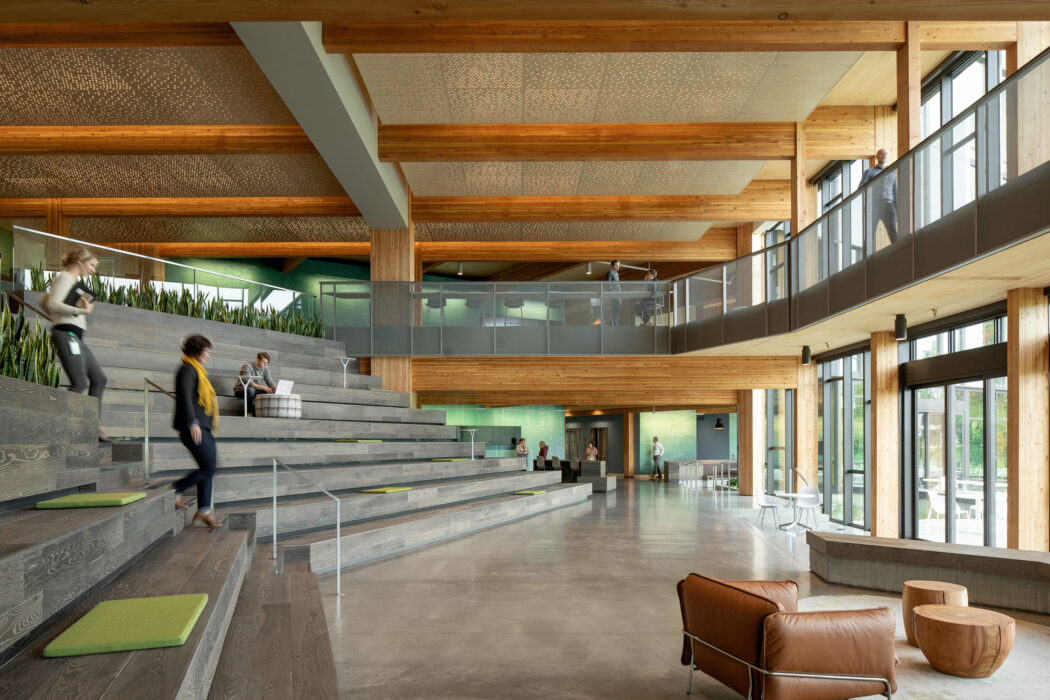 The largest mass timber structure at the time of construction, First Tech is a testament to the will and drive of local mass timber leadership in Oregon.